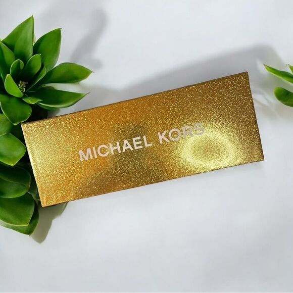 MICHAEL Michael Kors Brown Belt Pave Gold Logo Gift Box - Picture 3 of 9